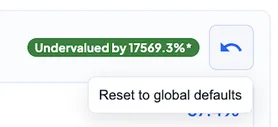 Reset to global defaults icon